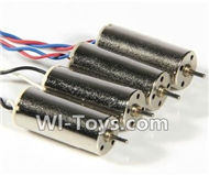 Subotech S660 Spare Parts-12 rotating Motor with red and blue wire(2pcs-CW) & Reversing-rotating Motor with black and white wire(2pcs-CCW),Subotech S660 RC Quadcopter Spare Parts Accessories,Subotech S660 RC  Drone Replacement Parts